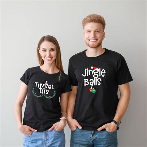 Tinsel Tits And Jingle Balls Short Sleeve Or Long Sleeve Tee Or