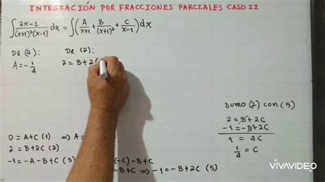 Integraci N Por Fracciones Parciales Caso Ii Ejercicio Youtube