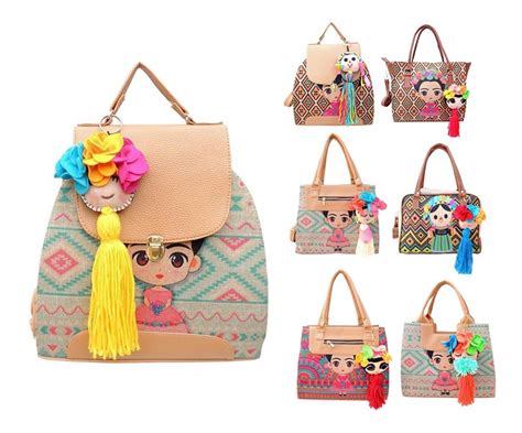 Bolsas Para Dama Mayoreo Bolso Artesanal Con Llavero Frida