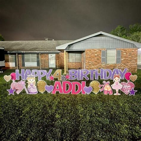 Happy Birthday Yard Signs | Personalized Birthday Yard Signs | Happy ...