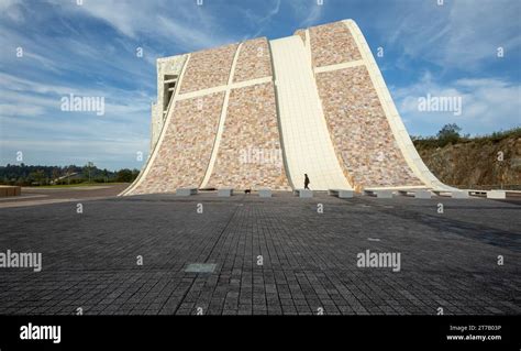 Santiago De Compostela Spain 14 October 2021 Modern Art Building