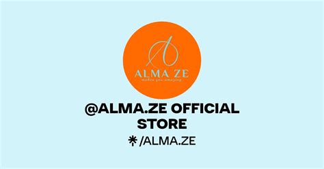 ALMA ZE OFFICIAL STORE Instagram TikTok Linktree