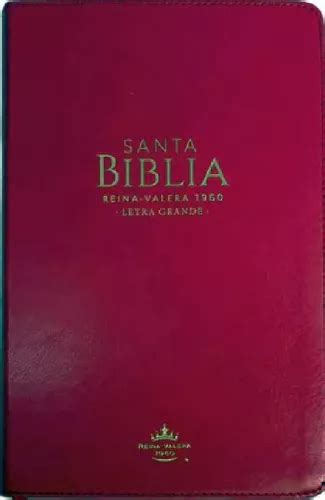 Santa Biblia clásica Fucsia letra Grande canto Dorado De Reina