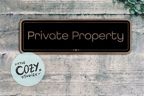 Custom Private Property Sign Custom Modern Metal Sign Private Property