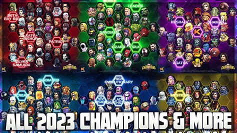 All 2023 Champions Joining Marvel Contest Of Champions State Of The