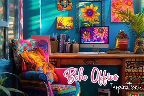 30 Gorgeous Boho Home Office Ideas That Will Inspire Your Best Work - H.M.G