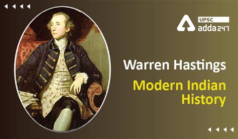 Warren Hastings First Governor General Of Bengal