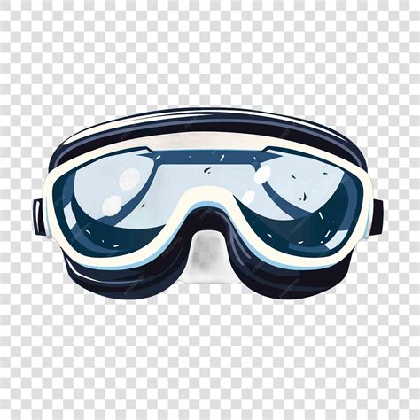 Lab goggles transparent background vector elementon transparent