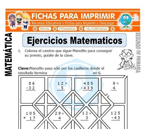 Matematicas Para Ninos De Segundo De Primaria Fichas Gratis En Images Sexiz Pix