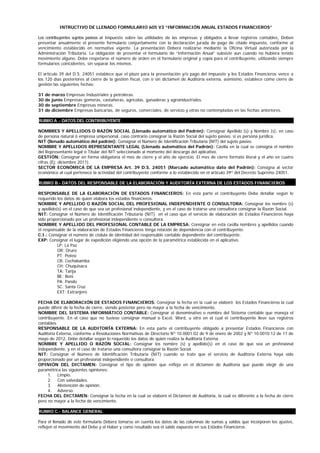 Instructivo Llenado Formulario V Pdf