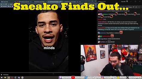 Sneako Finds Out Andrew Tate Is In Jail One News Page Video