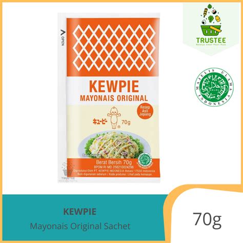 Jual Kewpie Mayonaise Original 70gr Mayo Mayonnaise Mayonais Sachet