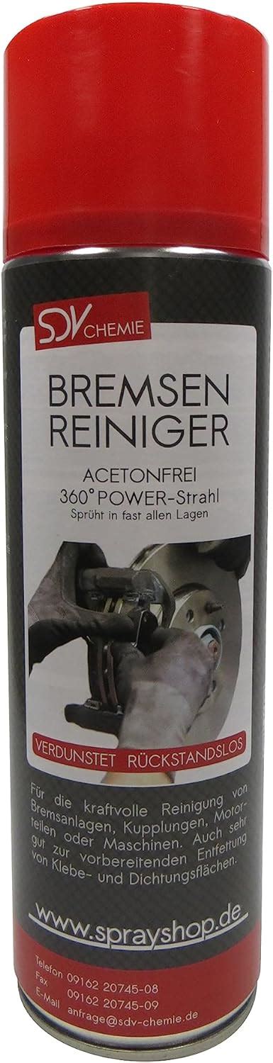 SDV Chemie Bremsenreiniger Spray 48x 500 Ml Power Brake Cleaner 360