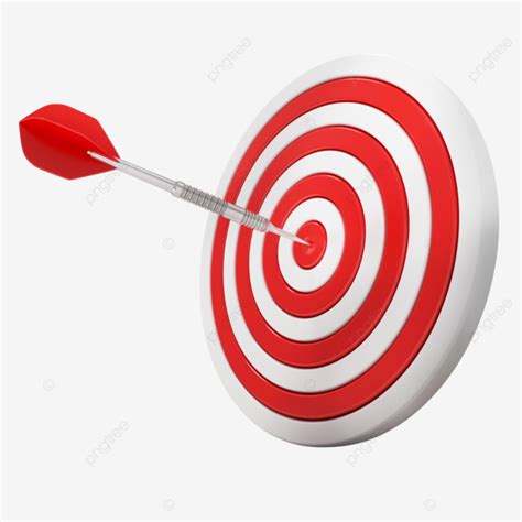 Dart Hitting A Target D Perfection Achievement Middle Marketing Png