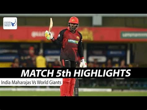 India Maharajas Vs World Giants Match Highlights And Review Legends