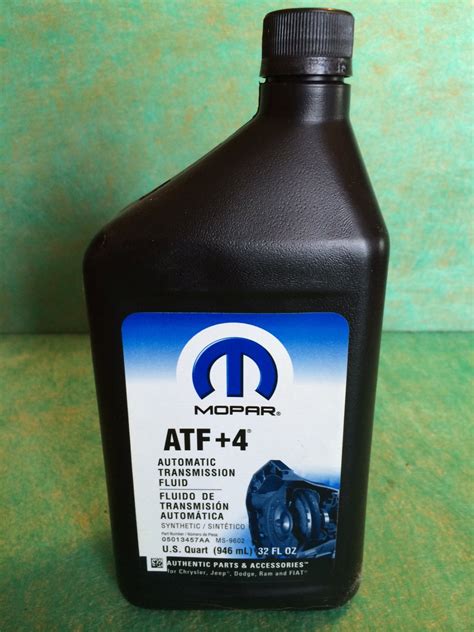 Mopar Atf4 Automatic Transmission Fluid 05013457aa 1 Qt