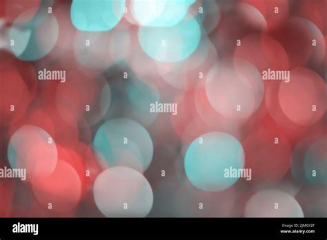 Bokeh Lights Background Soft Focus Red And Green Blurry Light Spots