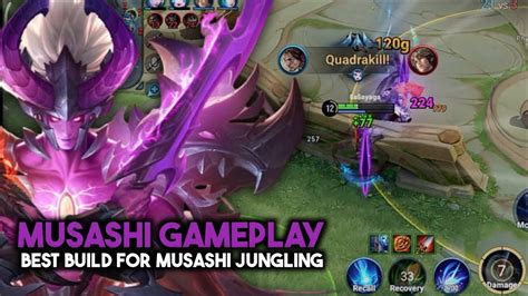 THIS IS HOW YOU PLAY MUSASHI MUSASHI BEST BUILD FOR MUSASHI JUNGLING