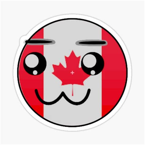 "emoji flag poster, canada" Sticker for Sale by CraktmanShop | Redbubble