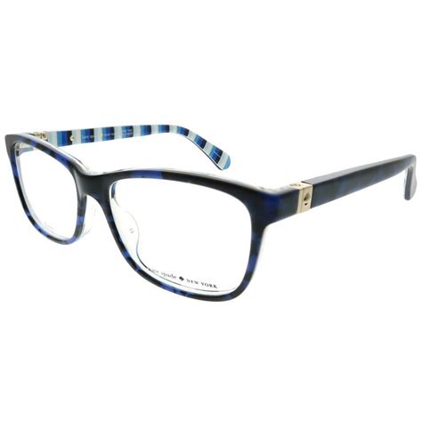 Kate Spade Pjp Womens Rectangle Eyeglasses Blue 52mm In 2021 Designer Eye Glasses Kate Spade