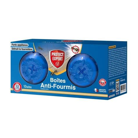 PROTECT EXPERT FBOIT10 Fourmis boîtes appâts X10 10 boîtes de 2