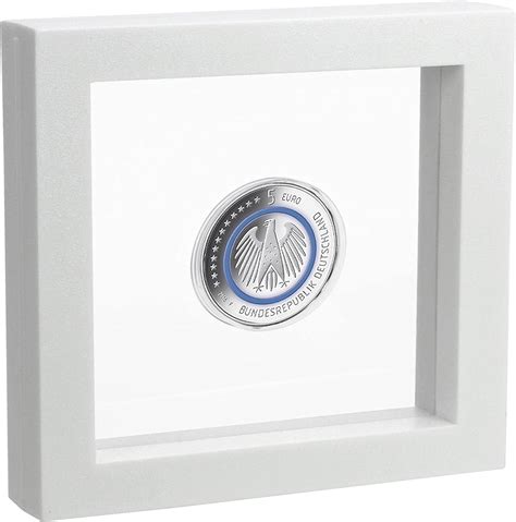 Safe Quadro Per Monete D Bianco X Cm Cornice Trasparente