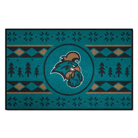 Fanmats Coastal Carolina Chanticleers Teal Holiday Sweater Ft X Ft