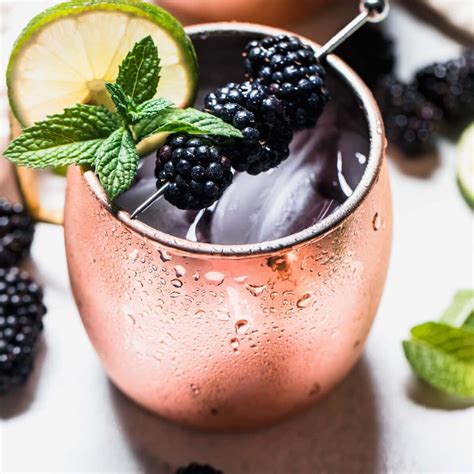 Blackberry Mule Cocktail Quick Easy Recipe Platings Pairings