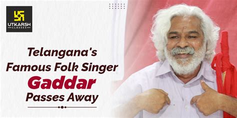 Telangana's Famous Folk Singer & Activist Gaddar Passes Away