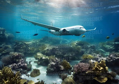 A jet plane flying underwater - Impossible Images - Unique stock images ...