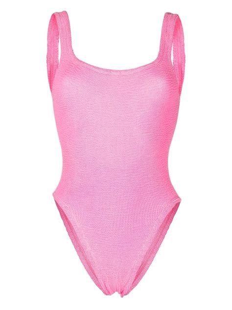 Hunza G Square Neck Swimsuit Smart Closet