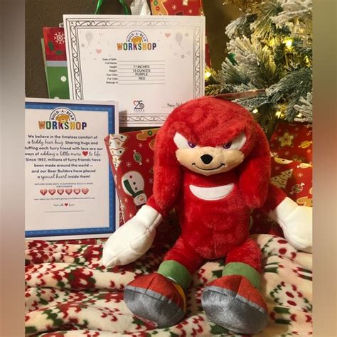 Build A Bear Toys Knuckles Build A Bear Online Exclusive From Sonic