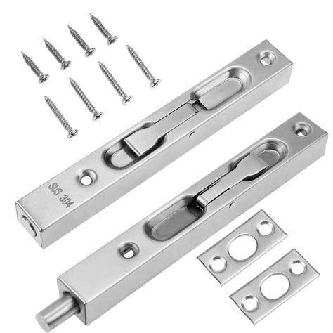 Buy Kingyh Inch Door Flush Bolt Latch Lock Stainless Steel