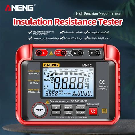 Aneng Mh Digital Multimeter Megohmmeter Insulation Earth Resistance