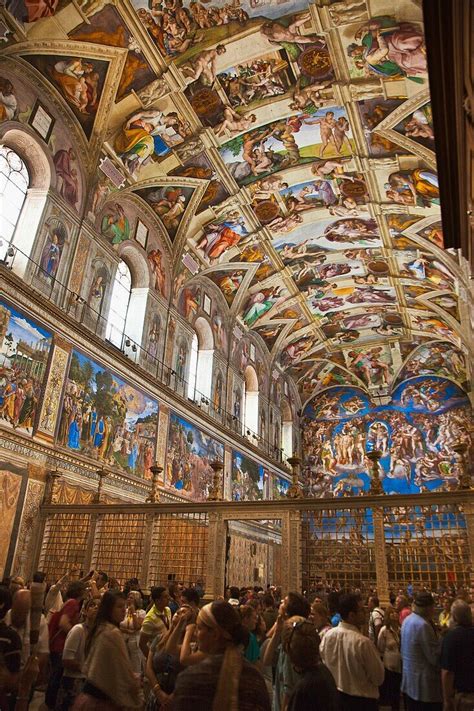 Renaissance frescoes by Michelangelo in … – License image – 70472390 ...