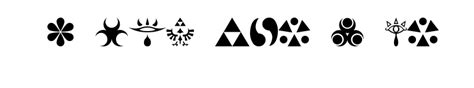 Hylian Symbols Hylian Symbols: Download for free at Free Fonts : Free Fonts