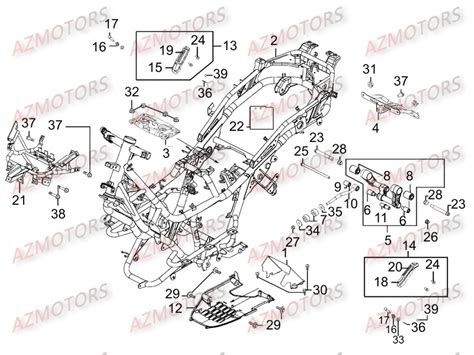 Chassis Pi Ces Kymco Neuves Pi Ces K Xct I T Euro Iii Pi Ces