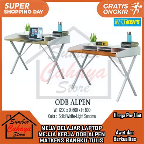 Jual Kargo MEJA BELAJAR LAPTOP MEJJA KERJA ODB ALPEN MATKENS BANGKU