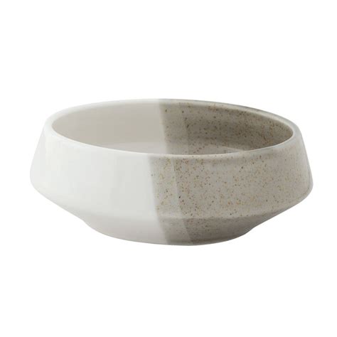 DOUBLE Coupelle En Porcelaine Easylife Sable Et Blanc D11 Cm La