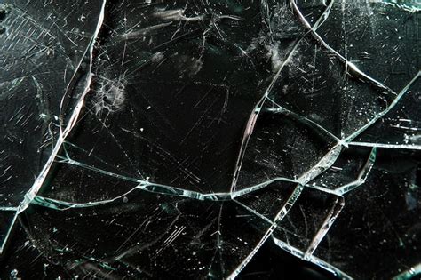 Une Fenêtre De Verre Fissurée Avec Un Verre Cassé Au Milieu La Texture