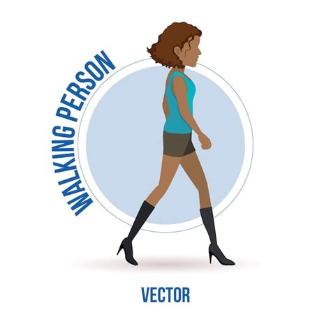 premium vector people  faces walking
