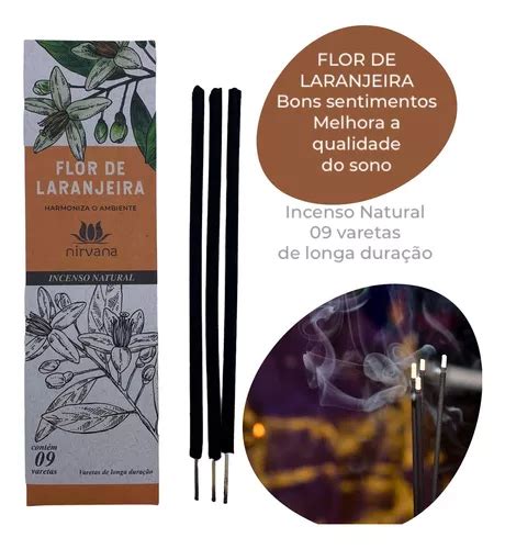 Incenso Nirvana Linha Tradicional Aromas Fragrância Flor De