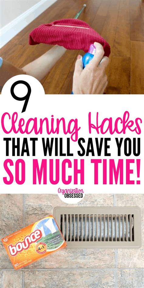 9 Cleaning Hacks That Will Save You Tons Of Time Organization