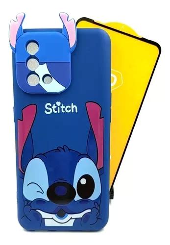 Case Stitch Mica Cristal Templado Para Oppo Reno 6 Lite Envío gratis