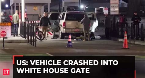 Us Vehicle Crashes Into White House Gate Driver Arrested The