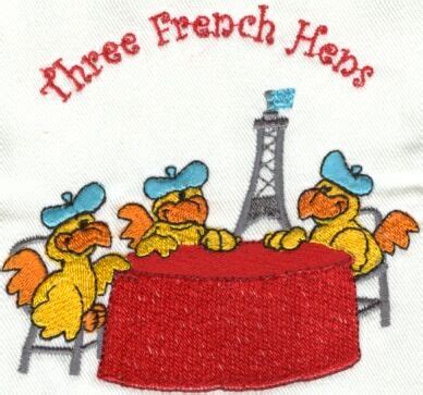 12 Mooseberry Days of Christmas Machine Embroidery Designs