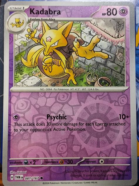 Kadabra Reverse Holo Prices Pokemon Twilight Masquerade