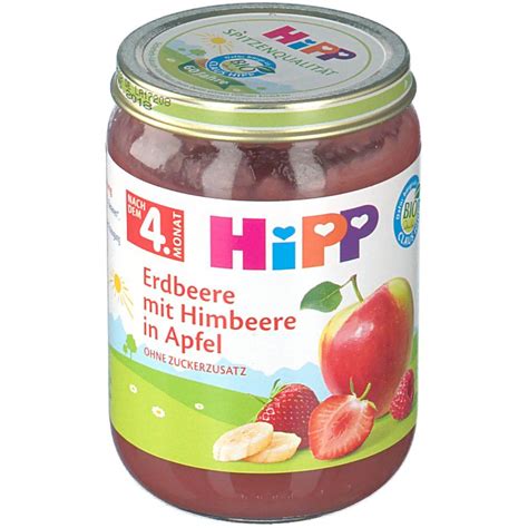 Hipp Erdbeere Mit Himbeere In Apfel Ab Dem Monat G Shop Apotheke