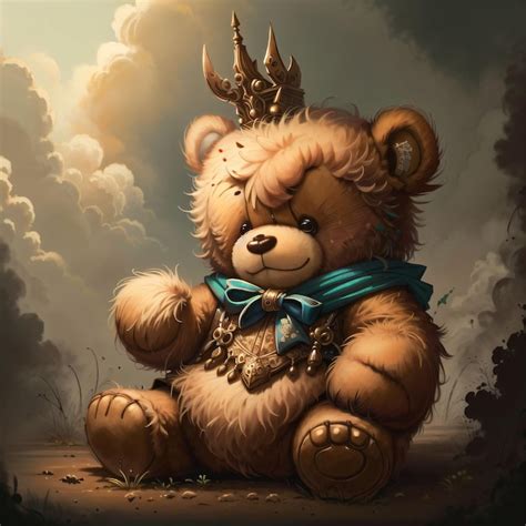 Premium Photo Teddy Bear With Crown