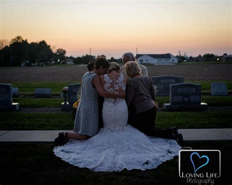 Grieving bride visits fiancé’s grave on their would-be wedding day